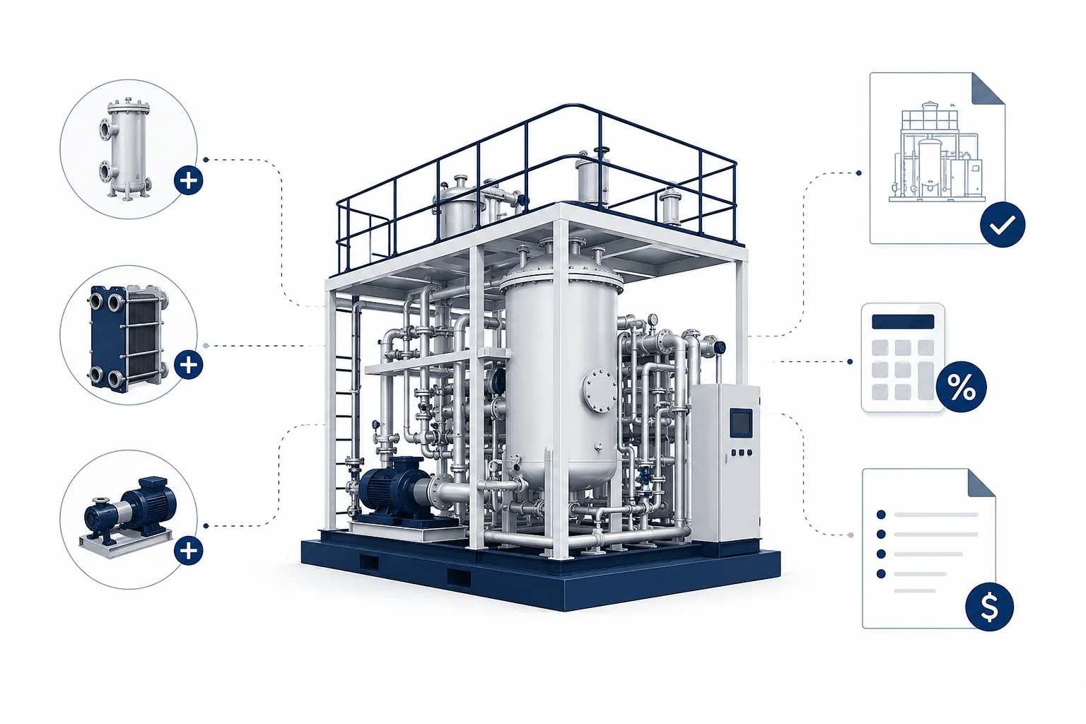 A custom equipment manufacturer's configuration and pricing rules producing consistent proposals across the sales team